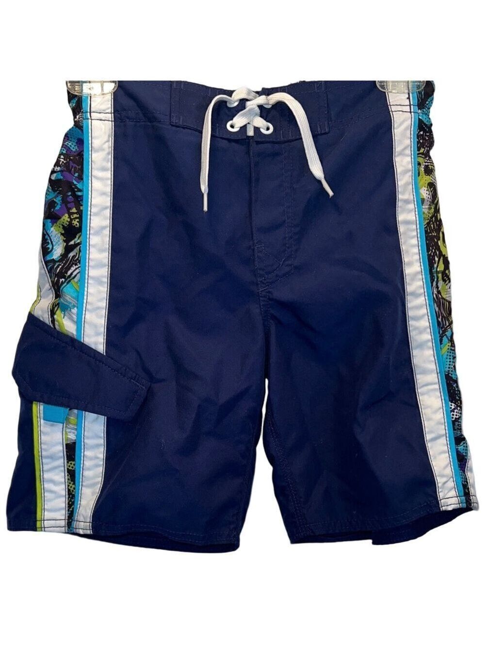 Youth Joe Boxer Navy Board Swim Shorts